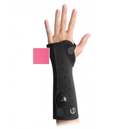 DJO Wrist / Arm Brace Exos® Short Arm Thermoformable Polymer Left Hand Pink X-Small