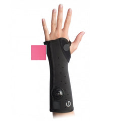 DJO Wrist / Arm Brace Exos® Short Arm Thermoformable Polymer Left Hand Pink Small