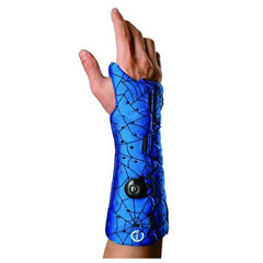 DJO Wrist / Arm Brace Exos® Short Arm Thermoformable Polymer Right Hand Spider Print X-Small