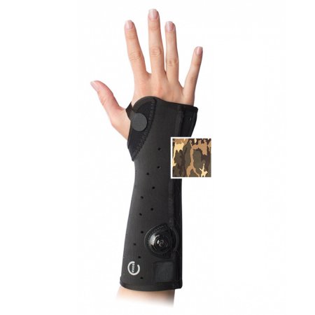 DJO Wrist / Arm Brace Exos® Short Arm Thermoformable Polymer Right Hand Camo Print Small