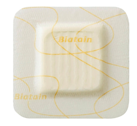 Coloplast Thin Silicone Foam Dressing Biatain® Silicone Lite 4 X 4 Inch Square Silicone Adhesive with Border Sterile