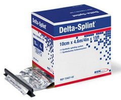 BSN Medical Padded Splint Roll Delta-Splint® 4 Inch X 15 Foot Fiberglass / Polypropylene White
