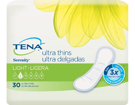 Essity HMS North America Inc Bladder Control Pad TENA® Intimates™ Ultra Thin Light 9 Inch Length Light Absorbency Dry-Fast Core™ One Size Fits Most Adult Unisex Disposable - M-815975-2849 - Case of 180
