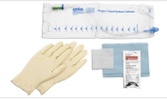 Hollister Intermittent Catheter Kit Apogee® Closed System / Firm Tip 16 Fr. Without Balloon