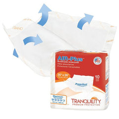 Principle Business Enterprises Low Air Loss Underpad Tranquility® AIR-Plus™ 30 X 36 Inch Disposable Polymer Heavy Absorbency - M-816455-1445 - Bag of 10