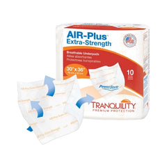 Principle Business Enterprises Positioning Underpad Tranquility® AIR-Plus Extra-Strength 30 X 36 Inch Disposable Powersorb Heavy Absorbency - M-816458-2487 - Case of 40