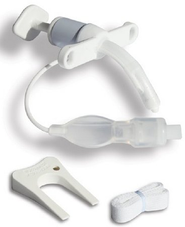 Smiths Medical Tracheostomy Tube Bivona® TTS™ Straight Neck Flange Size 3 Cuffed