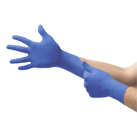 Microflex Medical Exam Glove Ultraform® X-Small NonSterile Nitrile Standard Cuff Length Textured Fingertips Blue Not Chemo Approved - M-816796-1456 - Case of 3000