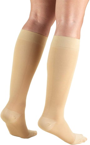 Alba Healthcare Compression Stocking A.M.P.S.™ Knee High X-Large Beige Closed Toe - M-1124600-3709 - Box of 12