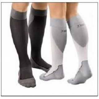 BSN Medical Compression Socks JOBST Sport Knee High Large Black / Gray Closed Toe - M-886421-3406 | Pair