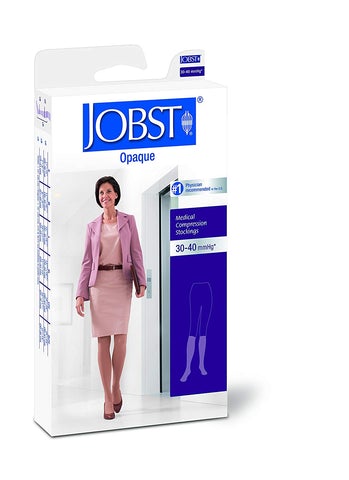 BSN Medical Compression Stocking JOBST Opaque Knee High Large Black Closed Toe - M-993639-1940 | Pair