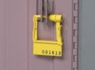Distribution Systems International Breakaway Seal Lakeside® Numbered Yellow Plastic - M-820532-3049 - Pack of 100