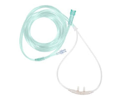 Vyaire Medical ETCO2 Nasal Sampling Cannula with O2 Delivery With Oxygen Delivery AirLife® Pediatric Curved Prong / NonFlared Tip