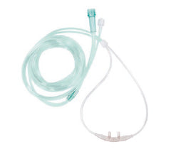 Vyaire Medical ETCO2 Nasal Sampling Cannula with O2 Delivery One Nare O2 / One Nare Sampled AirLife® Adult Curved Prong / NonFlared Tip