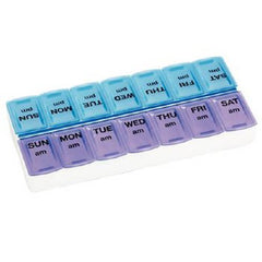 Patterson Medical Supply Pill Organizer Apex® Weekly Twice-a-Day Large 7 Day 2 Dose