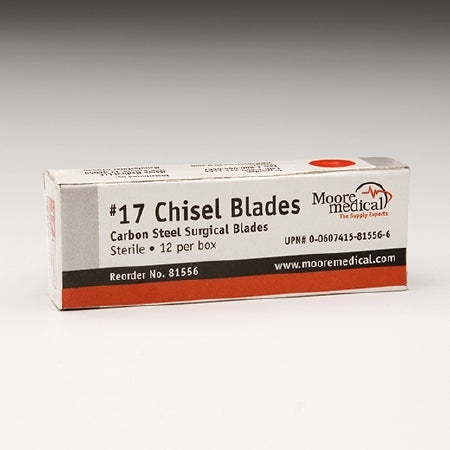 Chisel Blade McKesson Size 9 High Carbon Steel Sterile 37 mm Length - M-820789-1014 - Box of 12