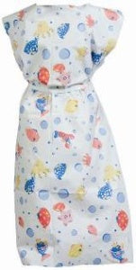 Tidi Products Patient Exam Gown Choice Medium Kid Design (Under the Sea Print) Disposable