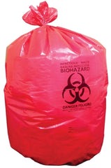 RJ Schinner Co Infectious Waste Bag 40 - 45 gal. Red Bag Plastic 40 X 46 Inch - M-821351-3771 - Case of 200