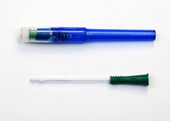 Cure Medical Urethral Catheter Cure Twist™ Straight Tip Lubricated PVC 14 Fr. 6 Inch