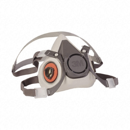 Grainger 3M™ 6000 Reusable Respirator Industrial N95 Half Face 4 Point Adjustable Head Strap Small Gray / White