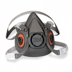 Grainger 3M™ 6000 Reusable Respirator Industrial N95 Half Face 4 Point Adjustable Head Strap Large Gray