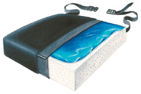 Skil-Care Seat Cushion Gel-Foam 16 W X 16 D X 2-1/2 H Inch Foam / Gel