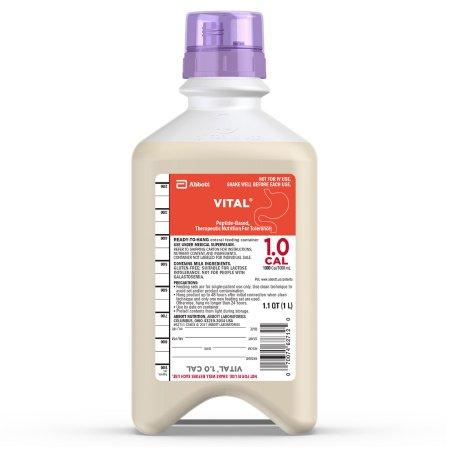 Abbott Nutrition Tube Feeding Formula Vital® 1.0 Cal 33.8 oz. Bottle Ready to Hang Vanilla Flavor Adult