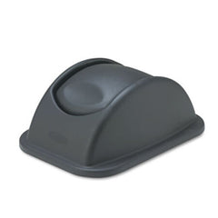 Rubbermaid® Commercial Rectangular Free-Swinging Plastic Lids, Black