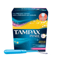 The Palm Tree Group Tampon Tampax® Pearl Regular Absorbency Plastic Applicator Individually Wrapped