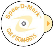 Precision Dynamics Skin Marker Spee-D-Mark™ Yellow / White 1.5 mm BB - M-823270-4541 - Box of 100