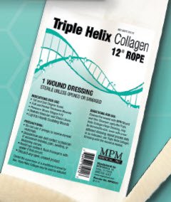 MPM Medical Collagen Dressing Triple Helix® Collagen 12 Inch 5 per Pack