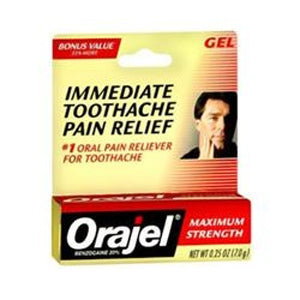 Church and Dwight Oral Pain Relief Orajel® 20% Strength Benzocaine Oral Gel 0.25 oz.