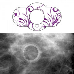 Precision Dynamics Skin Marker Spee-D-Ring™ Purple / White 0.5 Inch Inside Ø - M-823496-3621 - Box of 100