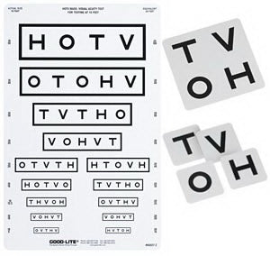 Good-Lite Eye Chart MassTest™ 10 Foot Measurement Acuity Test