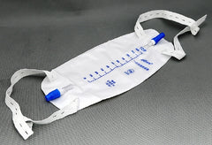 Amsino International Urinary Leg Bag AMSure® Anti-Reflux Valve / Push-Pull Drain Valve Sterile Fluid Path 600 mL Vinyl