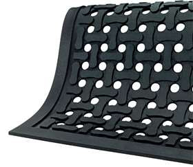 Alimed Anti-Fatigue Floor Mat Comfort Flow™ 2 X 3 Foot Black Nitrile Rubber - M-824111-1090 - Each