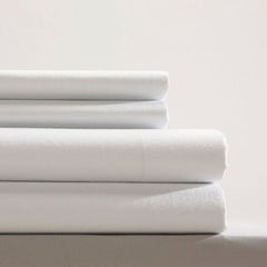 Standard Textile Bed Sheet Standard Value Fitted 68 X 84 X 9 Inch White Cotton 55% / Polyester 45% Reusable