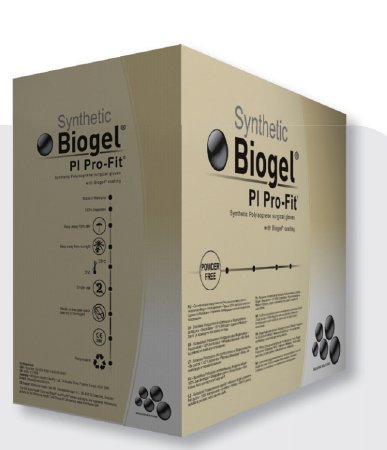 Molnlycke Surgical Glove Biogel® PI Pro-Fit® Size 6 Sterile Pair Polyisoprene Extended Cuff Length Micro-Textured Cream Not Chemo Approved - M-824278-2983 - Case of 200
