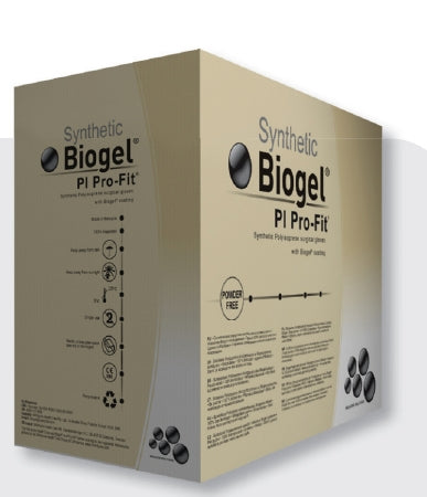 Molnlycke Surgical Glove Biogel® PI Pro-Fit® Size 8.5 Sterile Pair Polyisoprene Extended Cuff Length Micro-Textured Cream Not Chemo Approved - M-824283-3313 - Case of 200