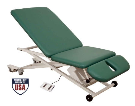 Oakworks Physical Therapy Table With Locking Casters PT300 Series Foot Control, Power Height 550 lbs. Weight Capacity