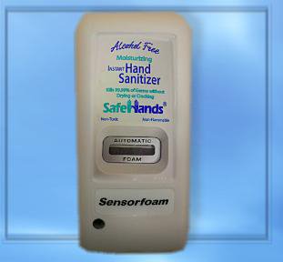 Safehands Hand Hygiene Dispenser SafeHands® White Plastic Touch Free 1000 mL Wall Mount - M-825469-2726 - Each