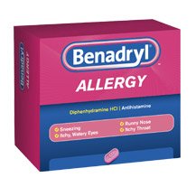 J & J Sales Allergy Relief Benadryl® 25 mg Strength Tablet 24 per Box