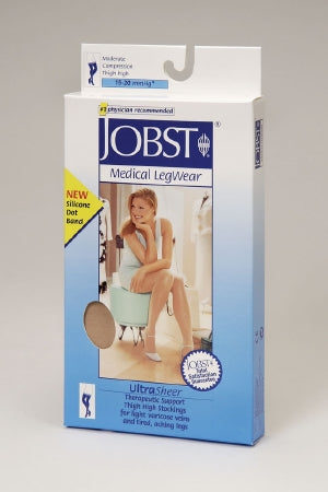 BSN Medical Compression Stocking JOBST® UltraSheer Thigh High Small Honey Closed Toe