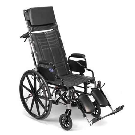 Invacare Reclining Wheelchair Tracer® SX5 Recliner Dual Axle Desk Length Arm Removable Padded Arm Style 18 Inch Seat Width 250 lbs. Weight Capacity