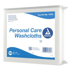 Dynarex Washcloth Dynarex® 12 X 13 Inch White Disposable