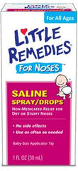 Med-Tech Products Saline Nasal Spray Little Remedies® for Noses 0.65% Strength 1 oz.