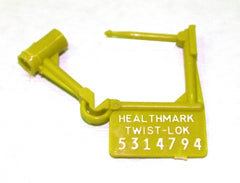 Healthmark Industries Tamper Evident Seal Twist-Loks Numbered Yellow Plastic 1 Inch - M-829555-4291 - Pack of 100