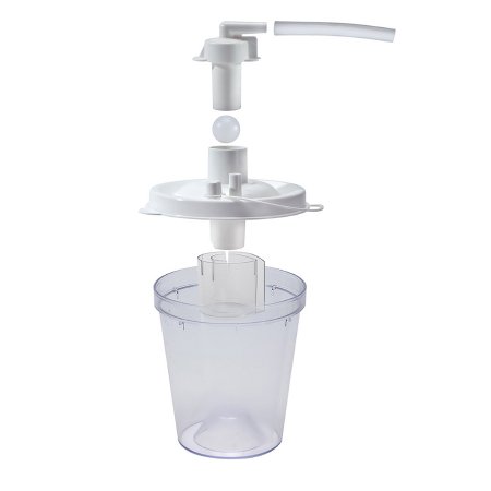 Drive Medical Vacuum Bottle Vacu-Aide® QSU 800 mL Float Valve Shut-Off Lid