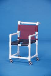 IPU Shower Chair ipu® Fixed Arm PVC Frame Mesh Back