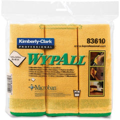 Kimberly Clark Cleaning Cloth WypAll® Yellow NonSterile Microfiber 15-3/4 X 15-3/4 Inch Reusable - M-830263-3014 - Case of 24